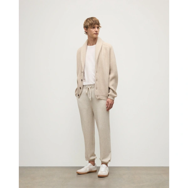 Johnstons of Elgin Kirk Natural Cashmere Sweatpants