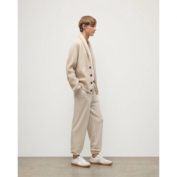 Johnstons of Elgin Kirk Natural Cashmere Sweatpants