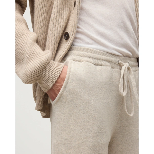 Johnstons of Elgin Kirk Natural Cashmere Sweatpants