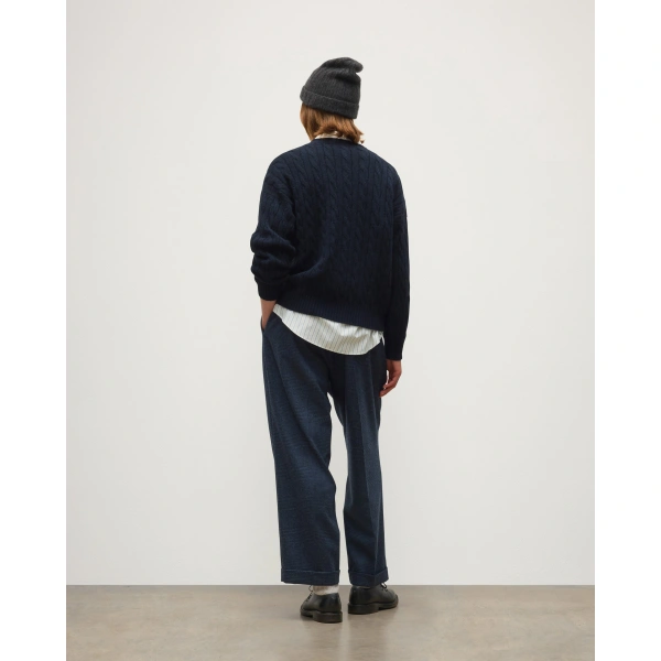 Johnstons of Elgin Kylesku Dark Blue Cashmere Jumper