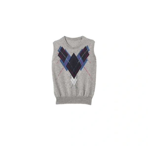 Johnstons of Elgin Le Jabots Grey Cashmere Tank | Sleeveless | Coveti