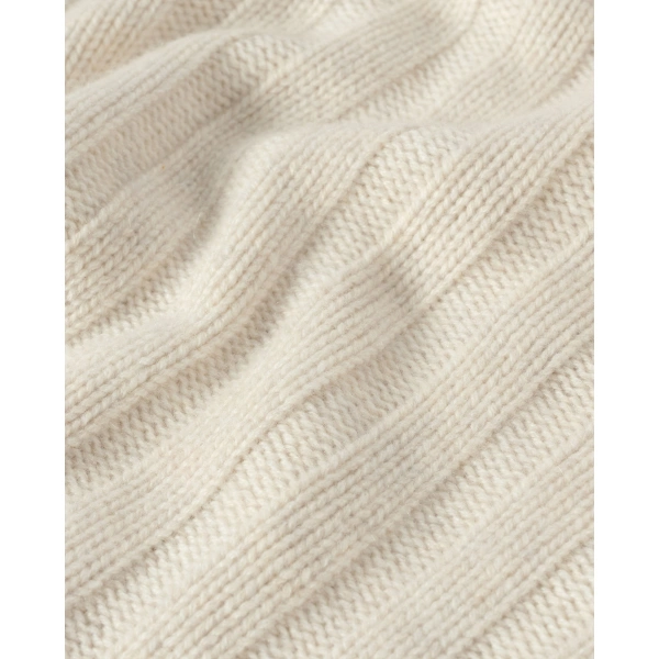 Johnstons of Elgin Lecht Natural Cashmere Crew Cardigan