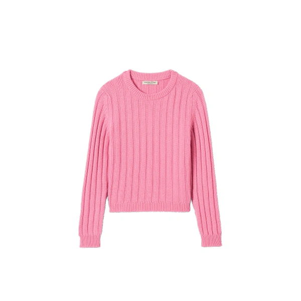Lecht Pink Cashmere Crew Jumper