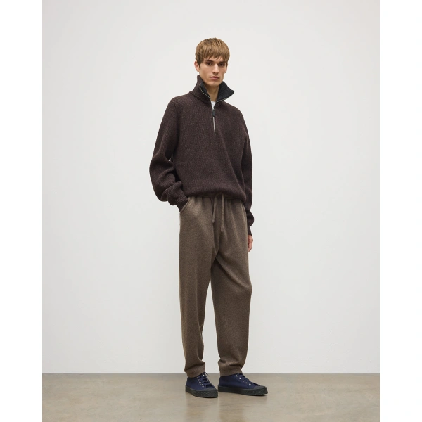 Johnstons of Elgin Lewis Brown Tapered Cashmere Joggers