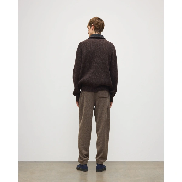 Johnstons of Elgin Lewis Brown Tapered Cashmere Joggers