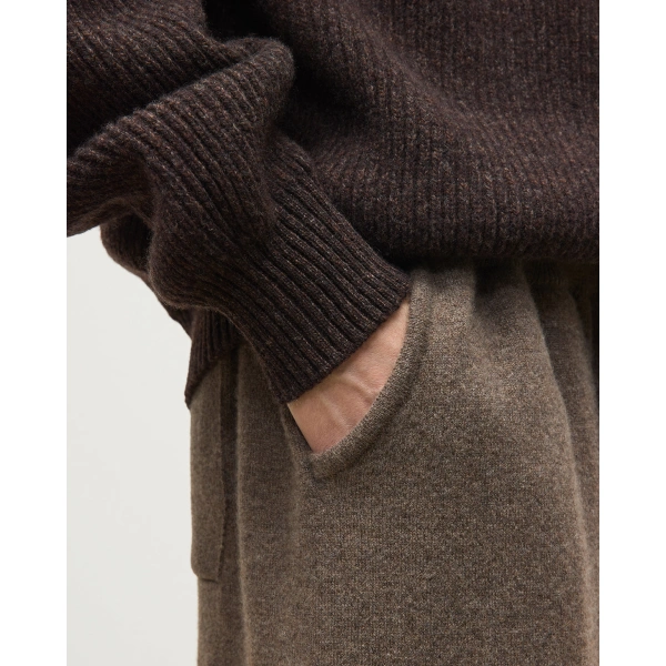 Johnstons of Elgin Lewis Brown Tapered Cashmere Joggers