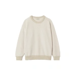 Johnstons of Elgin Liddell Natural Cashmere Sweatshirt | Men Knitwear | Coveti