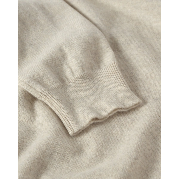 Johnstons of Elgin Lunan Natural Classic Cashmere Crew Jumper