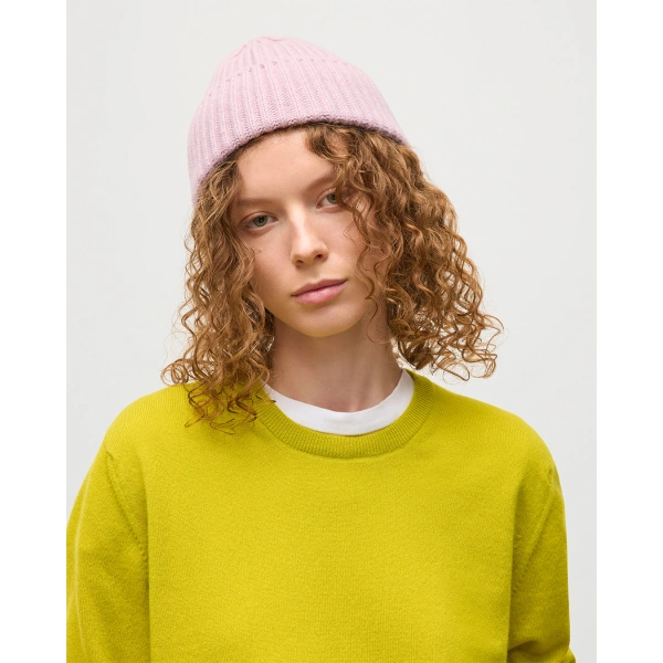 Johnstons of Elgin Lunan Yellow Classic Crew Jumper