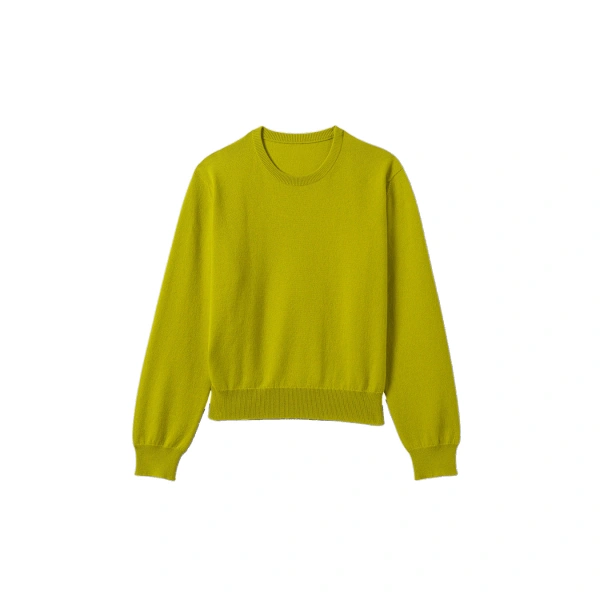 Lunan Yellow Classic Crew Jumper
