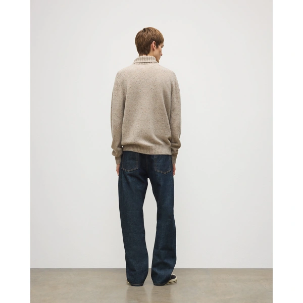 Johnstons of Elgin MacKintosh Roll Neck Natural Donegal Cashmere Jumper