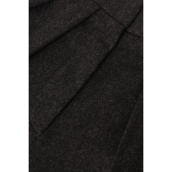 Johnstons of Elgin Macara Charcoal Pleated Trousers