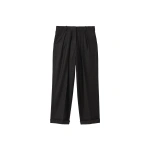 Johnstons of Elgin Macara Charcoal Pleated Trousers | Tailored pants | Coveti
