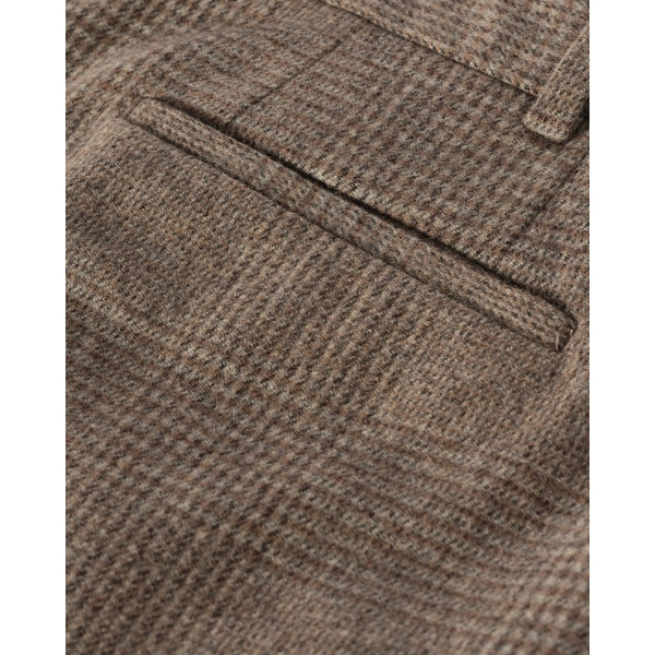 Johnstons of Elgin Macara Natural Pleated Trousers