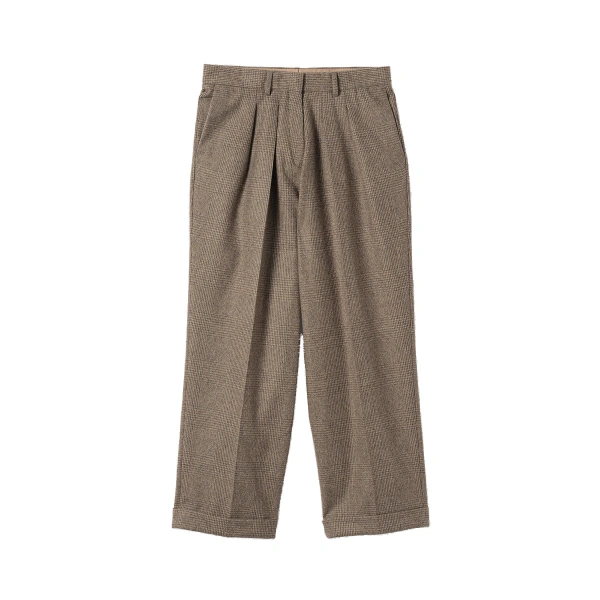 Johnstons of Elgin Macara Natural Pleated Trousers | Tailored pants | Coveti