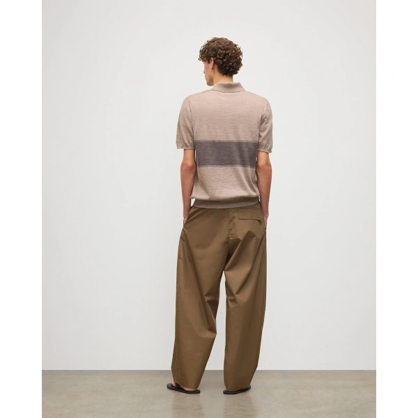 Johnstons of Elgin Mack Brown Superfine Cashmere Polo Shirt
