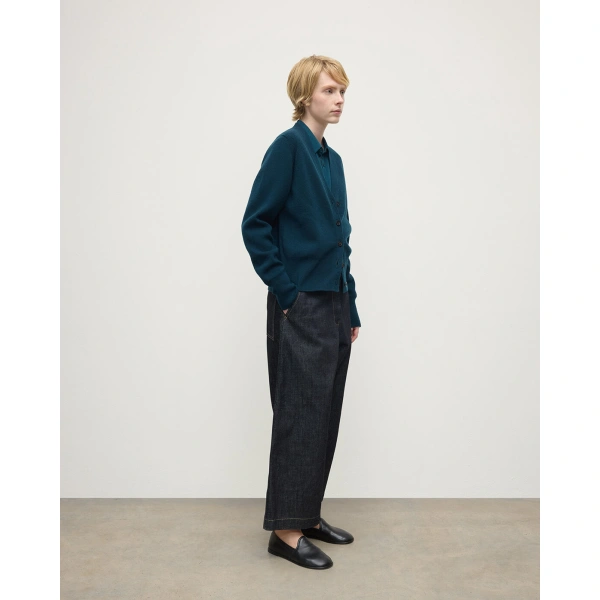 Johnstons of Elgin Milano Stitch Bottle Green Cashmere Cardigan