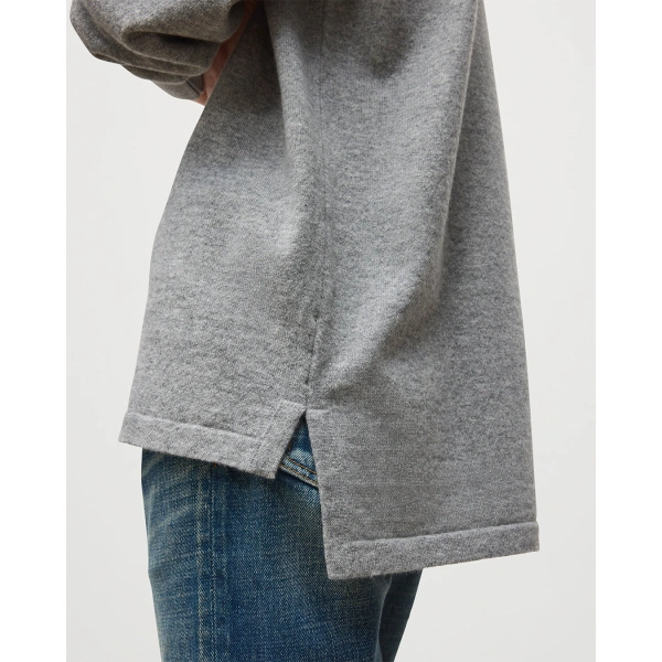 Johnstons of Elgin Munro Light Grey Cashmere Shirt