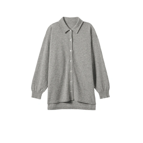 Munro Light Grey Cashmere Shirt