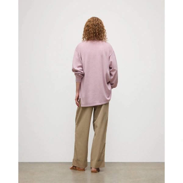 Johnstons of Elgin Munro Light Pink Cashmere Shirt