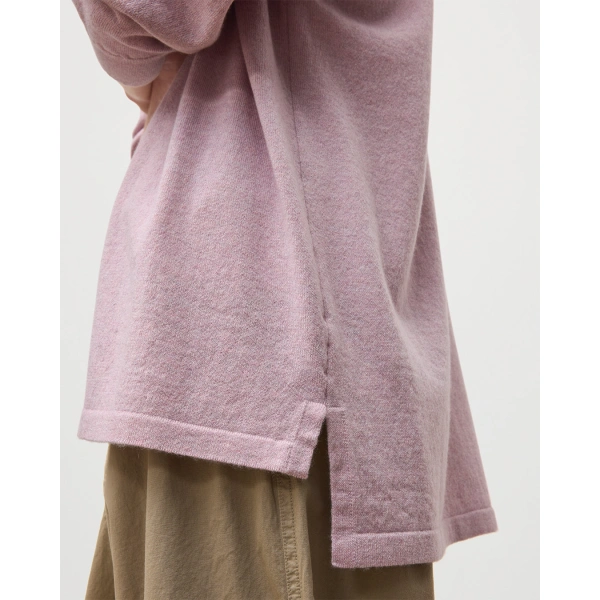 Johnstons of Elgin Munro Light Pink Cashmere Shirt