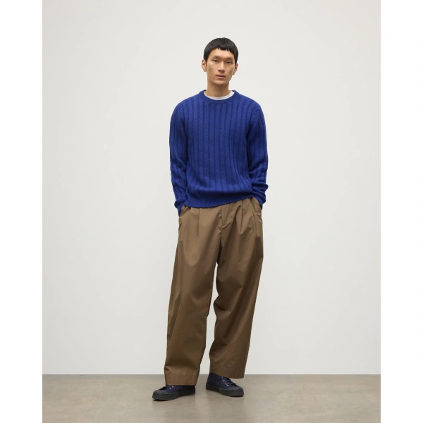 Johnstons of Elgin Peel Blue Cashmere Jumper
