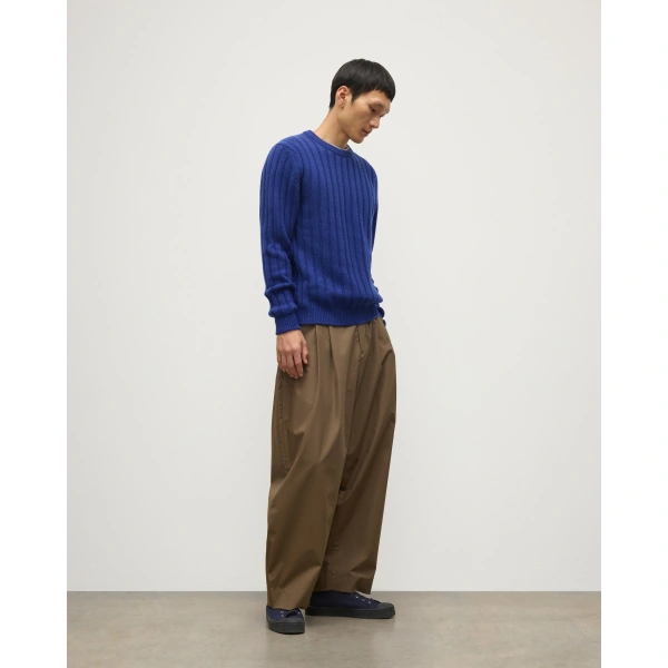 Johnstons of Elgin Peel Blue Cashmere Jumper