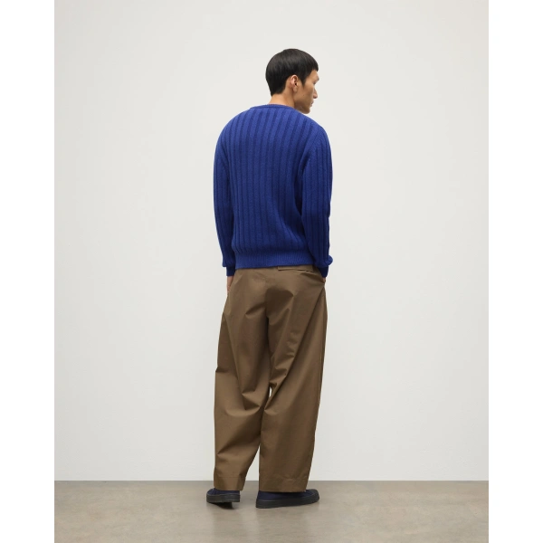 Johnstons of Elgin Peel Blue Cashmere Jumper