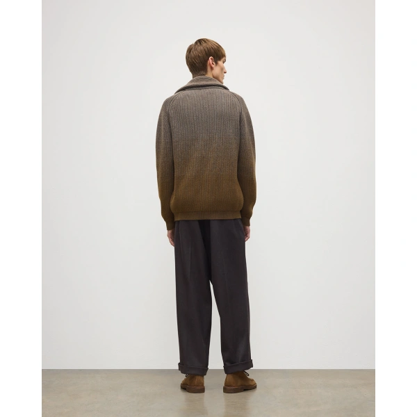 Johnstons of Elgin Pioneer Green Shawl Collar Cashmere Cardigan