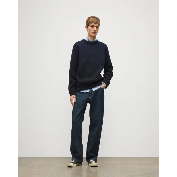 Johnstons of Elgin Pioneer Ombre Black Cashmere Jumper
