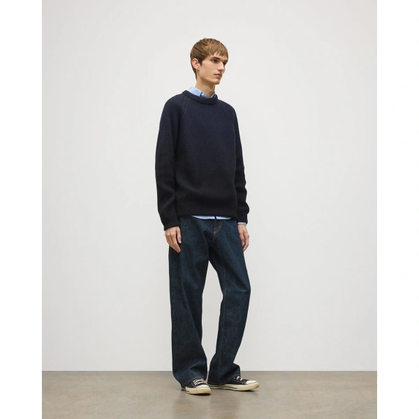 Johnstons of Elgin Pioneer Ombre Black Cashmere Jumper