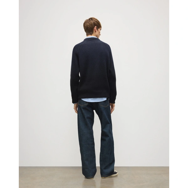 Johnstons of Elgin Pioneer Ombre Black Cashmere Jumper