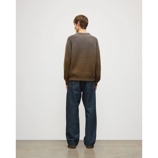 Johnstons of Elgin Pioneer Ombre Green Cashmere Jumper
