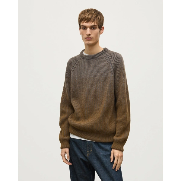 Johnstons of Elgin Pioneer Ombre Green Cashmere Jumper