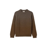 Johnstons of Elgin Pioneer Ombre Green Cashmere Jumper | Men Knitwear | Coveti
