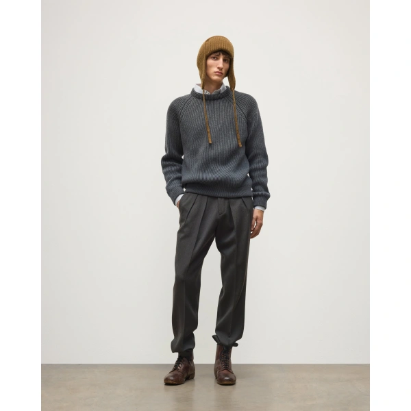 Johnstons of Elgin Pioneer Ombre Grey Cashmere Jumper