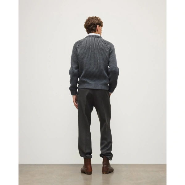 Johnstons of Elgin Pioneer Ombre Grey Cashmere Jumper