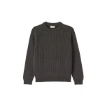 Johnstons of Elgin Pioneer Ombre Grey Cashmere Jumper | Men Knitwear | Coveti