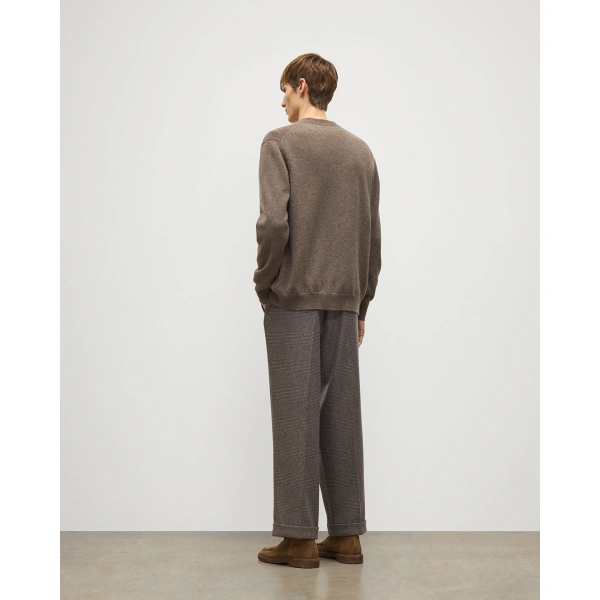 Johnstons of Elgin Redpath Brown Cashmere Cardigan