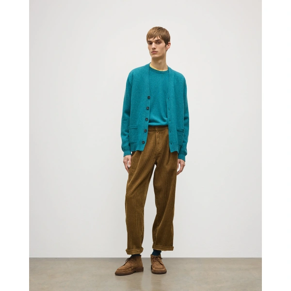 Johnstons of Elgin Redpath Green Cashmere Cardigan