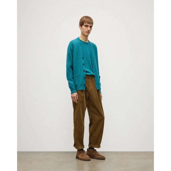 Johnstons of Elgin Redpath Green Cashmere Cardigan