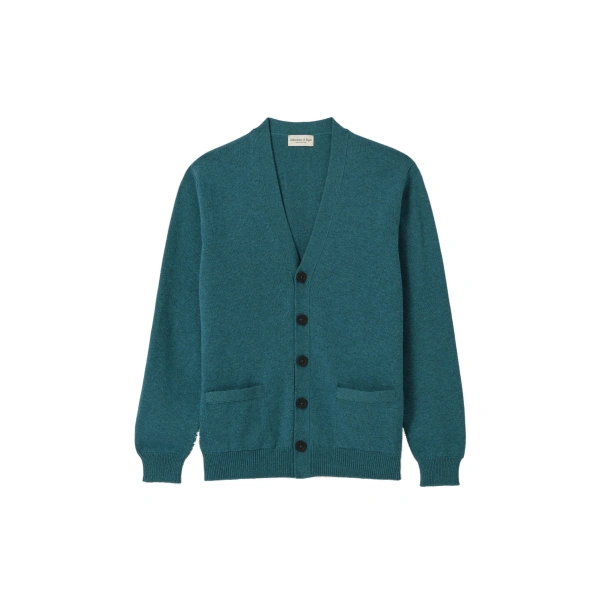 Redpath Green Cashmere Cardigan
