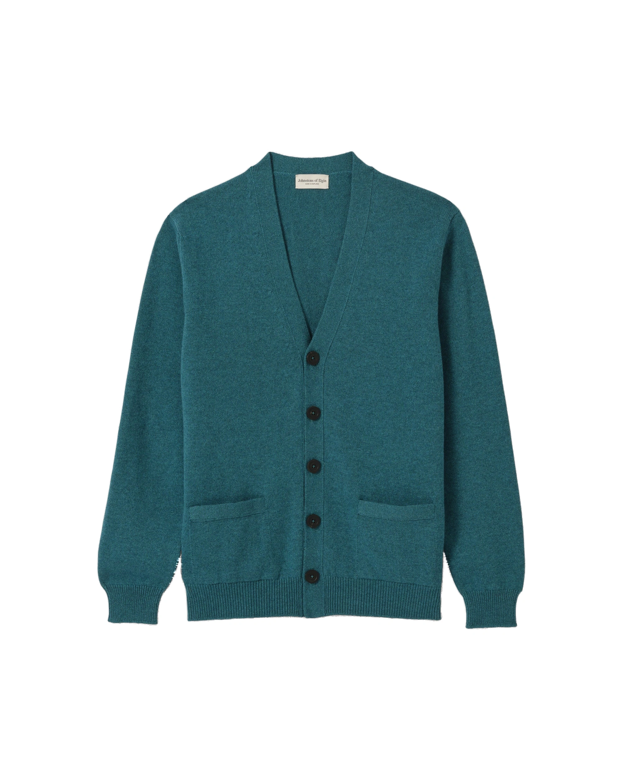 Johnstons of Elgin Redpath Green Cashmere Cardigan Johnstons of Elgin Redpath Green Cashmere Cardigan | Men Knitwear | Coveti