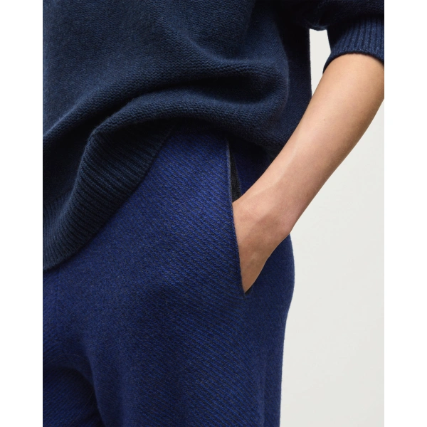 Johnstons of Elgin Reel Blue Cashmere Trousers
