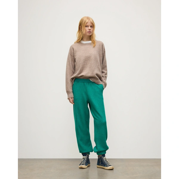 Johnstons of Elgin Reel Green Cashmere Trousers