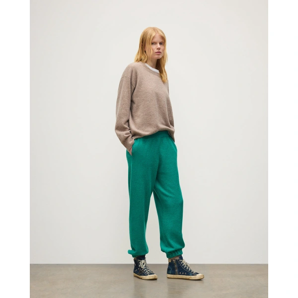 Johnstons of Elgin Reel Green Cashmere Trousers