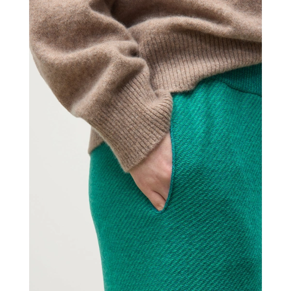 Johnstons of Elgin Reel Green Cashmere Trousers