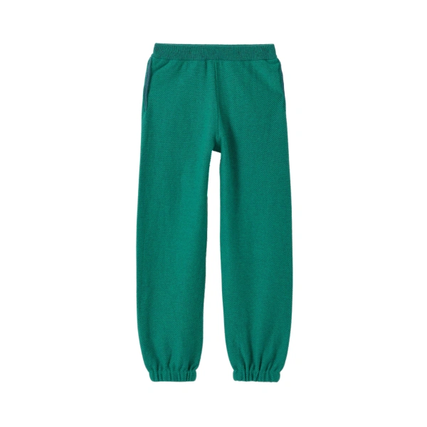 Johnstons of Elgin Reel Green Cashmere Trousers | Sweatpants | Coveti