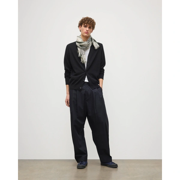 Johnstons of Elgin Rory Black Classic Cashmere Cardigan