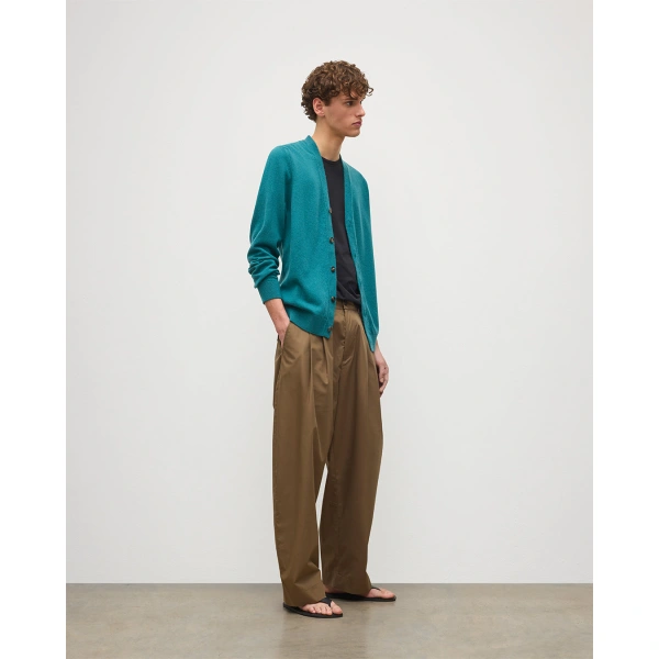 Johnstons of Elgin Rory Green Classic Cashmere Cardigan